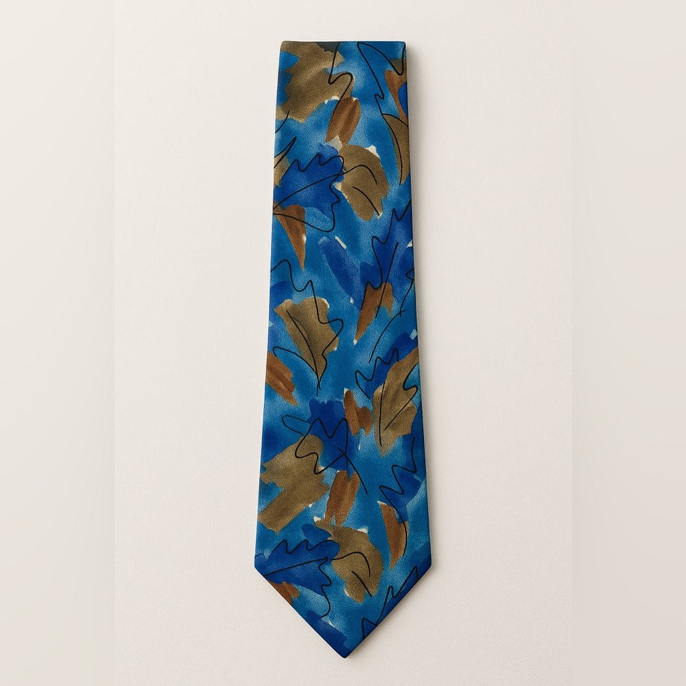 J. GARCIA Watercolor Silk TIE California Mission 4”x58" Vintage 2005 Ltd Edition